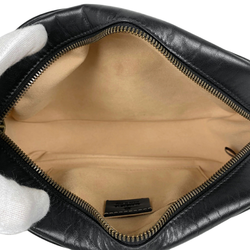 Gucci GG Marmont Chain Shoulder Bag Double GG Crossbody Leather Black - Picture 7 of 7